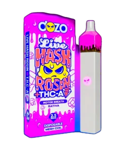 2.5g Dozo Live Hash Rosin THC-A Vape: Motor Breath (Sativa)