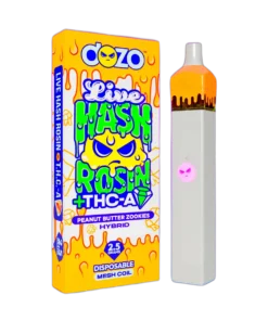 2.5g Dozo Live Hash Rosin THC-A Vape- Peanut Butter Zookies (Hybrid)