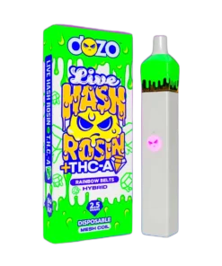 2.5g Dozo Live Hash Rosin THC-A Vape: Rainbow Belts (Hybrid)