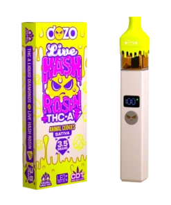3.5g Dozo Live Hash Rosin THC-A Vape - Animal Cookies (Sativa)