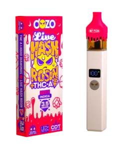 3.5g Dozo Live Hash Rosin THC-A Vape - Biscotti (Indica)