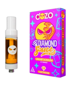 DOZO Diamond Sauce Live Rosin THC Cart | Unobtainium (Hybrid)