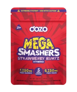 Dozo Mega Smashers – 1,250mg Ultra-Potent Gummies (5ct)