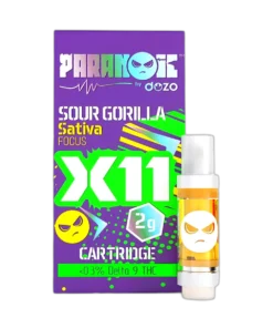 Dozo Paranoic X11 Cart | Sour Gorilla (Sativa)